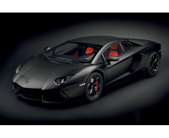 RC Radiostyrt Lamborghini Aventador Matt Black 1:8