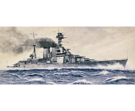 Bild p� Demo - Byggmodell - H.M.S. HOOD - 1:720 - It