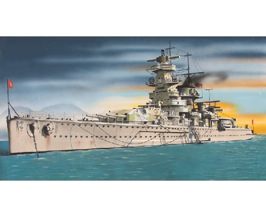 RC Radiostyrt Byggmodell - ADMIRAL GRAF SPEE - 1:720 - It