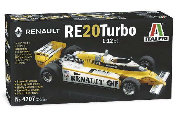 Byggmodell bil - Renault Re20 Turbo F1. - 1:12 - Italieri