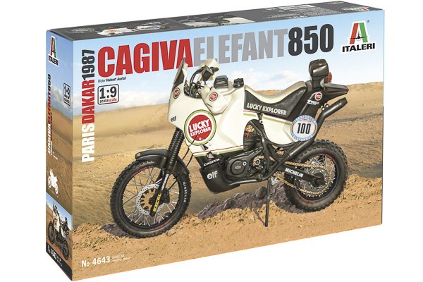 Byggmodell motorcykel - Cagiva Elephant 850 1987 - 1:9 - Italieri