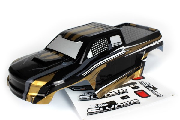 RC Radiostyrt Slayer MT Body (Black/Gold)