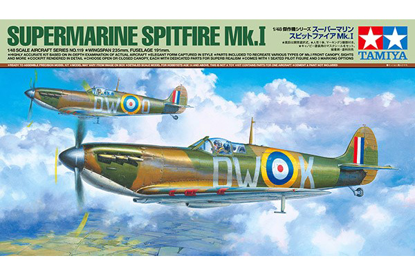 RC Radiostyrt Byggmodell flygplan - Supermarine Spitfire Mk.I - 1:48 - Tamiya
