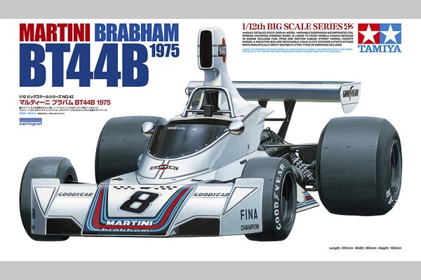 Byggmodell bil - Martini Brabham BT44B 1975 - 1:12 - Tamiya