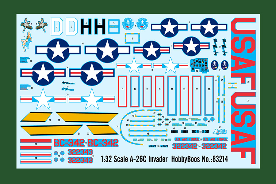 Byggmodell flygplan - A-26C Invader - 1:32 - HobbyBoss
