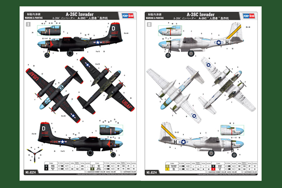 Byggmodell flygplan - A-26C Invader - 1:32 - HobbyBoss