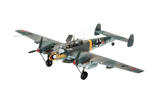 RC Radiostyrt Byggmodell flygplan - Messerschmitt Bf110 C-2/C-7 - 1:72 - Revell