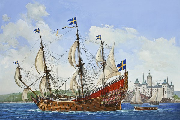 Byggmodell skepp - Royal Swedish Warship VASA - 1:150 - Revell