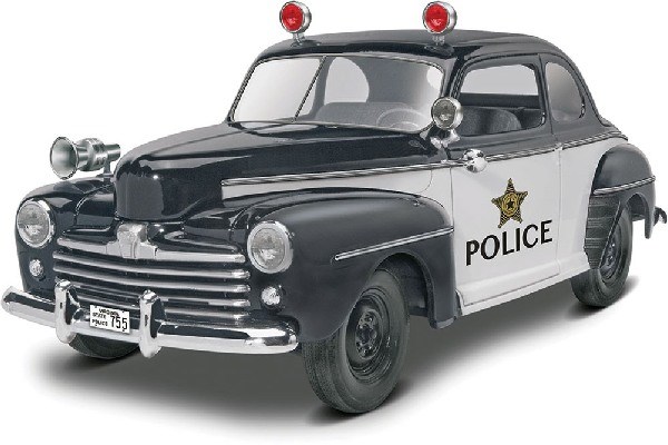 RC Radiostyrt Byggmodell bil - 1948 Ford Police Coupe 2n1 - 1:25-  Revell