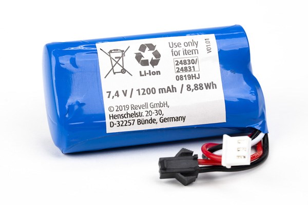 Batteri - 7,4V 1200mAh JST SM