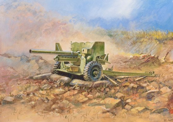 RC Radiostyrt Byggmodell stridsfordon - British Anti Tank Gun - 1:35 - Zvezda