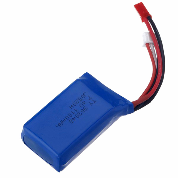 RC Radiostyrt Batteri - 7,4V 1100mAh LiIon - 2Fast2Fun