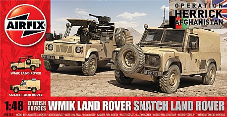 RC Radiostyrt Byggmodell stridsfordon - Airfix British Forces Land Rover - 1:48