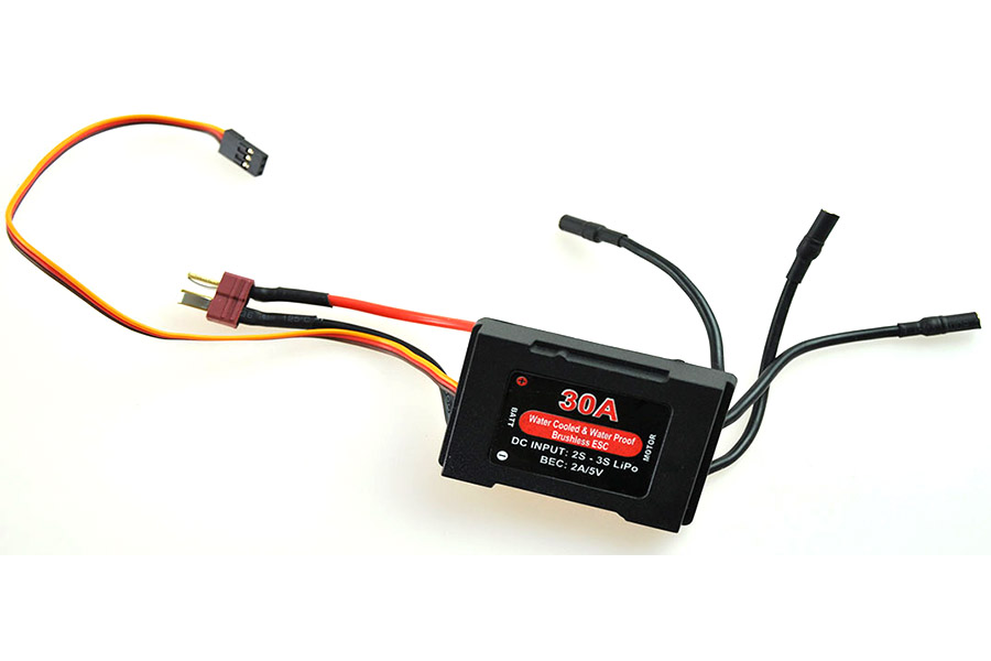 RC Radiostyrt 30A Water Cooling Brushless ESC w/ BEC