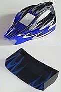 RC Radiostyrt HBX Quakewave Body Wing Blue