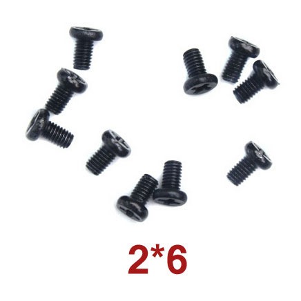 RC Radiostyrt A949-39 - Pan head tapping screws 2*6 10