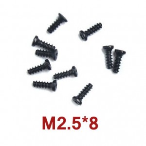 RC Radiostyrt A949-40 - Round head screw 2.5*8 10