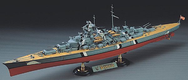 RC Radiostyrt Byggmodell slagskepp - Bismarck - 1:350 - Ac