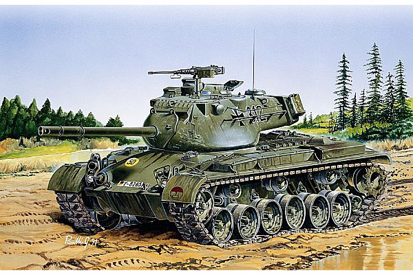 RC Radiostyrt Byggmodell stridsvagn - M47 PATTON - 1:35 - IT
