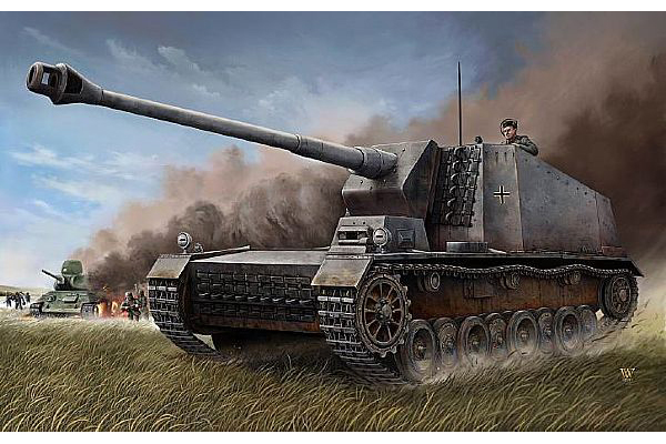 Byggsats stridsvagn - Selbstahrlafette L/61 Sturer Emil - 1:35