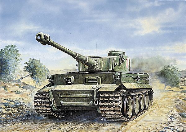 Byggmodell stridsvagn - Tiger VI Ausf. E - 1:35 - IT