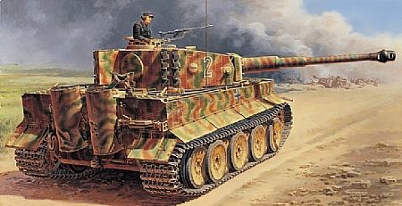 Bild p� Byggmodell Stridsvagn - Pz.Kpfw. VI TIGER I Ausf.E mid prod. 1:35 IT