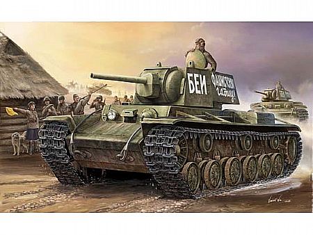 Byggmodell Stridsvagn - KV-1 år 1941, Small turret - 1:35 - TR
