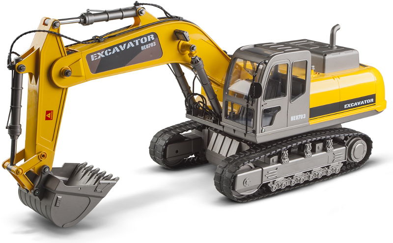 Thumbnail 693 f�r Demo - Radiostyrd gr&auml;vmaskin - 1:12 Gr&auml;vmaskin - Premium Label Excavator - 2,4Ghz - RTR