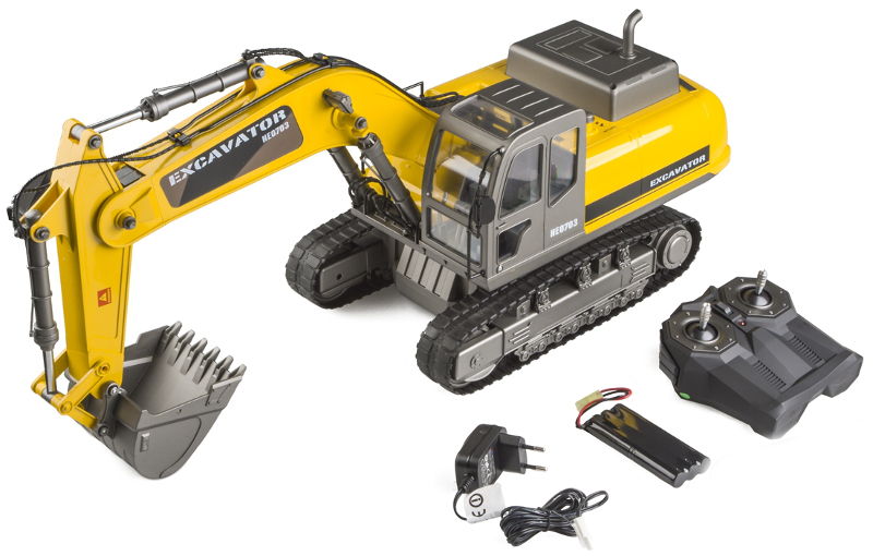 Thumbnail 693 f�r Demo - Radiostyrd gr&auml;vmaskin - 1:12 Gr&auml;vmaskin - Premium Label Excavator - 2,4Ghz - RTR