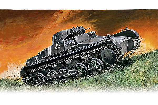 Bild p� Byggmodell - PZ. KPFW I AUSF. B - 1:72