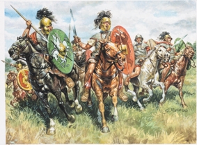 RC Radiostyrt Byggmodell gubbar - Roman Cavalry - 1:72 - Italieri