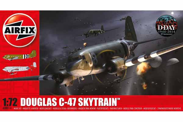 RC Radiostyrt Byggmodell flygplan - Douglas C-47 A/D Skytrain - 1:72 - Airfix