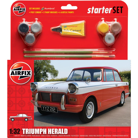 RC Radiostyrt Byggmodell bil - Triumph Herald - 1:32 - Airfix