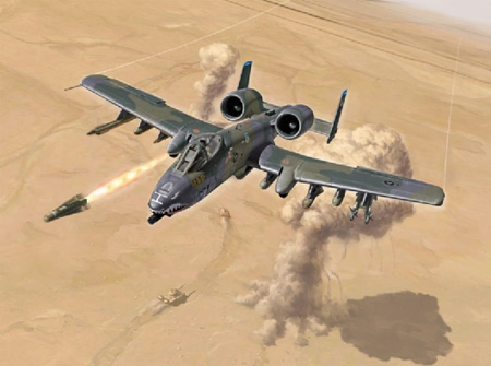 Bild p� Flygplansmodell - A-10 A/C Thunderbolt II - Gulf War - 1:72 - IT