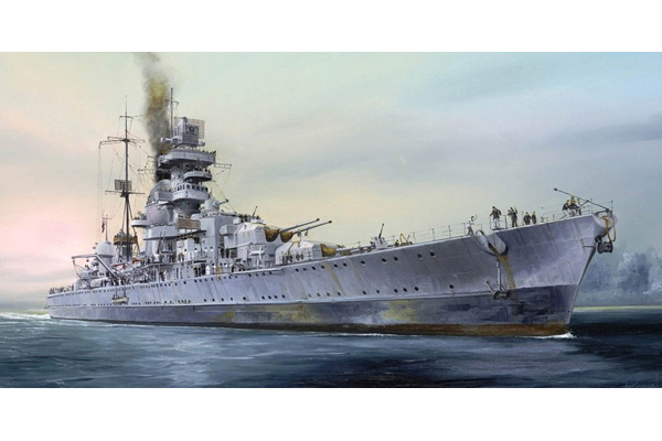 Bild p� Krigsskepp byggmodell - Prinz Eugen 1945  - 1:700 - TR