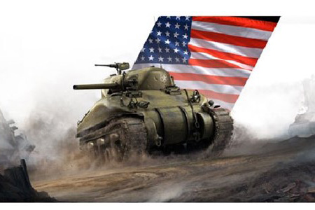 RC Radiostyrt Byggmodell tanks - Sherman - World of Tanks - 1:56 - IT
