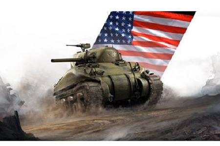 Bild p� Byggmodell tanks - Sherman - World of Tanks - 1:56 - IT