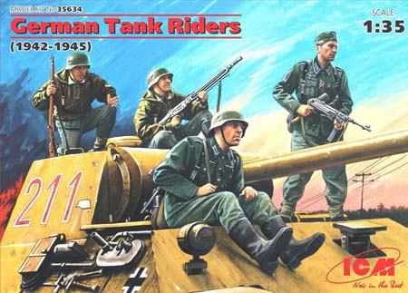 Bild p� Byggmodell - German Tank Riders 1942-1945 - 4 fig. - 1:35 - ICM