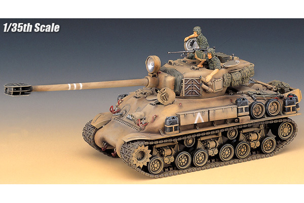 Byggmodell stridsvagn - M-51 Super Sherman - 1:35 - AC