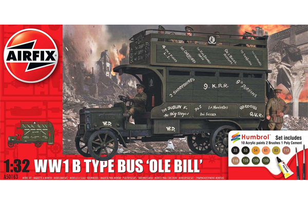 RC Radiostyrt Byggmodell - WWI Old Bill Bus - 1:32 - AirFix