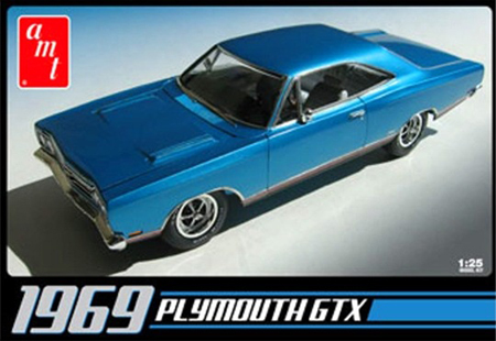 RC Radiostyrt Byggmodell bil - Plymouth GTX 1969 - 1:25 - AMT