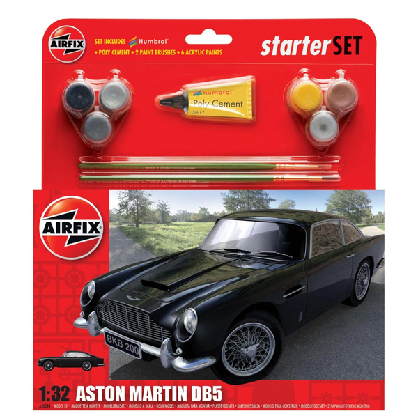 RC Radiostyrt Byggmodell bil - Aston Martin DB5 - Gift Set - 1:32 -Airfix