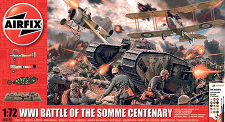 Bild p� Byggmodell diorama - Battle Of The Somme - Gift Set - 1:72 - Airfix