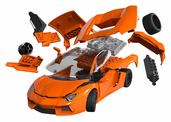 RC Radiostyrt Quickbuild - Lamborghini Aventador - Airfix
