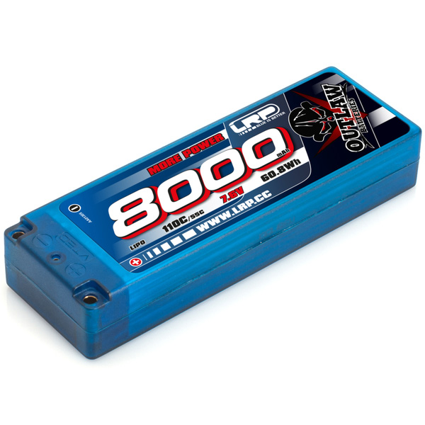 Bild p� Batteri - 7,6V 8000mAh Li-Po - 55C - T-kontakt - Hard Case - RC Bilar