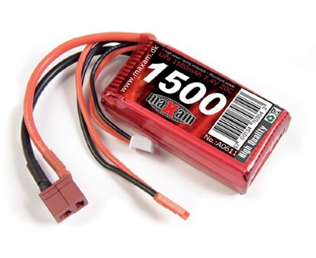 Bild p� Batteri - 7,4V 1500mAh Li-Po - 20C - T-Plug/JST - Soft Case