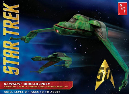 RC Radiostyrt Byggmodell - Star Trek - Klingon Bird of Prey - 1:350 - AMT