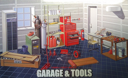 RC Radiostyrt Byggmodell - Garage and Tool Set - 1:24 - FJ