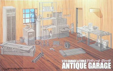 RC Radiostyrt Byggmodell - Antique Garage - 1:24 - FJ