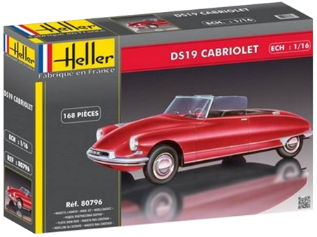 RC Radiostyrt Byggmodell bil - Citron DS 19 Cabriolet - 1:16 - HE